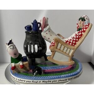 Hallmark Shoebox Maxine Rocking Chair & Floyd Ceramic‎ Tea Candle Holder